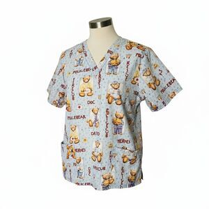 Cherokee Size Large Scrub Top - ITEM #3383